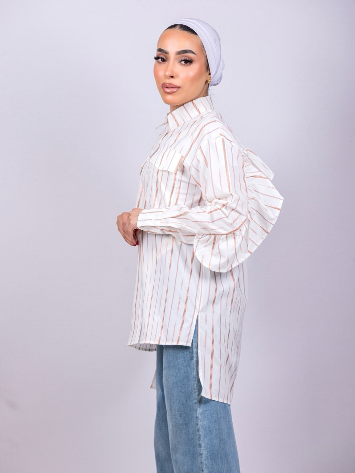Shoulder Ruffles Shirt