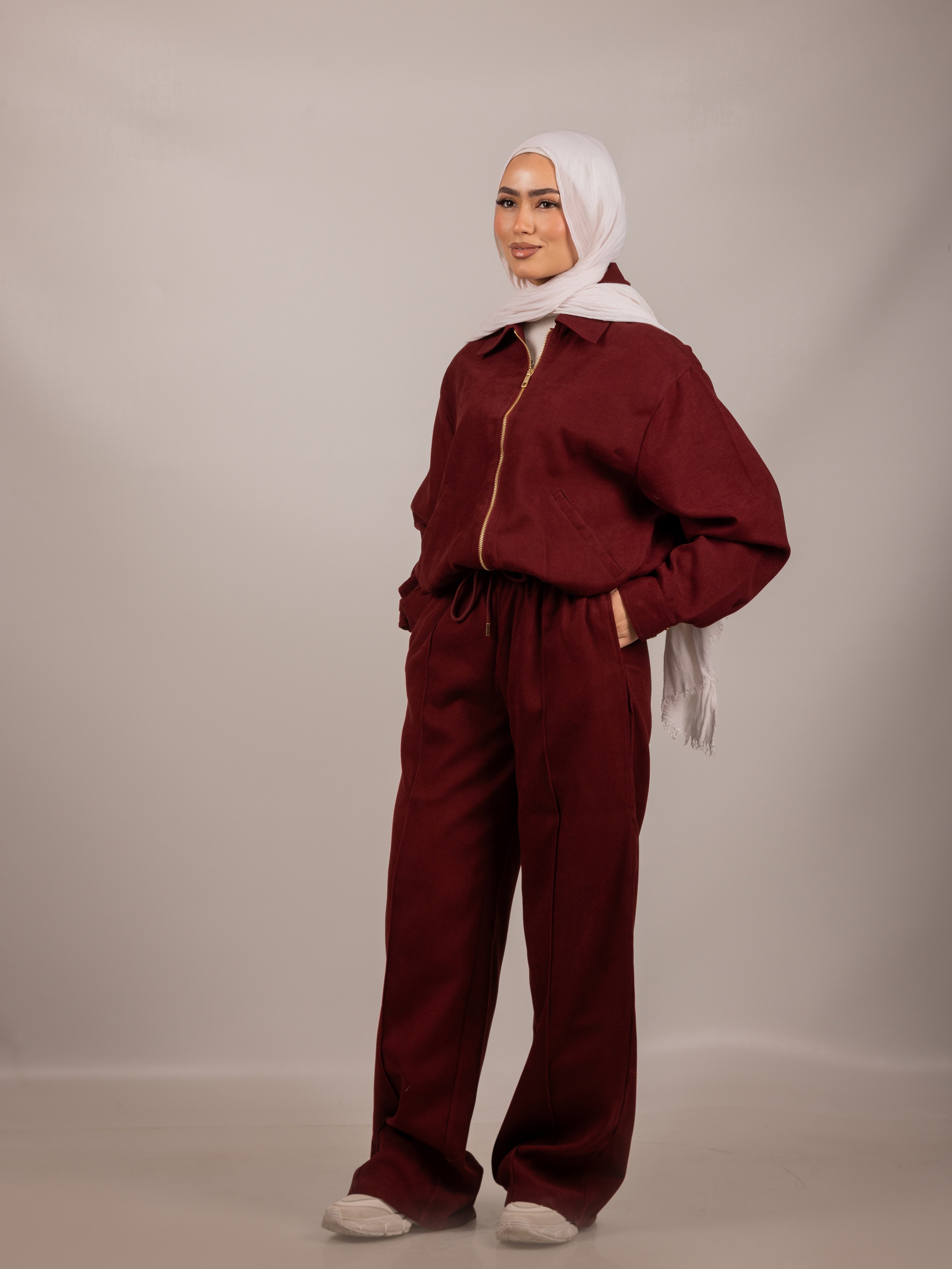 Relaxed Zip-Up Set