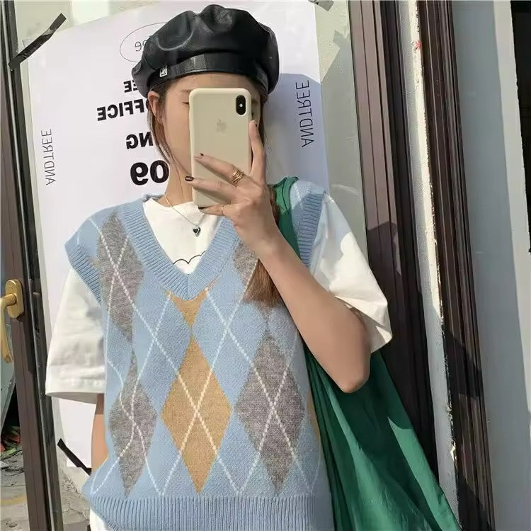 Blue Caro vest