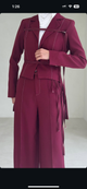 Formal burgundy suit