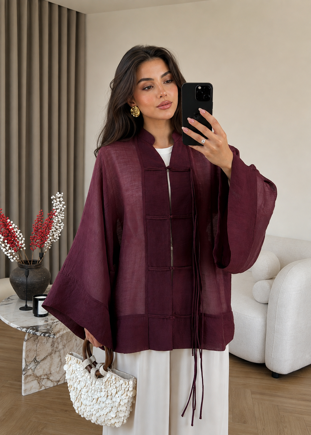 Flowy Linen Overshirt