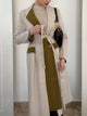 Two-Tone Belted Blazer