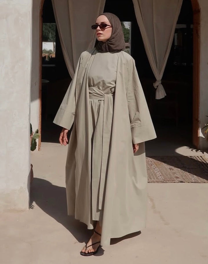 Mint Abaya Set