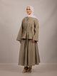 Pleated Elegance Skirt Set