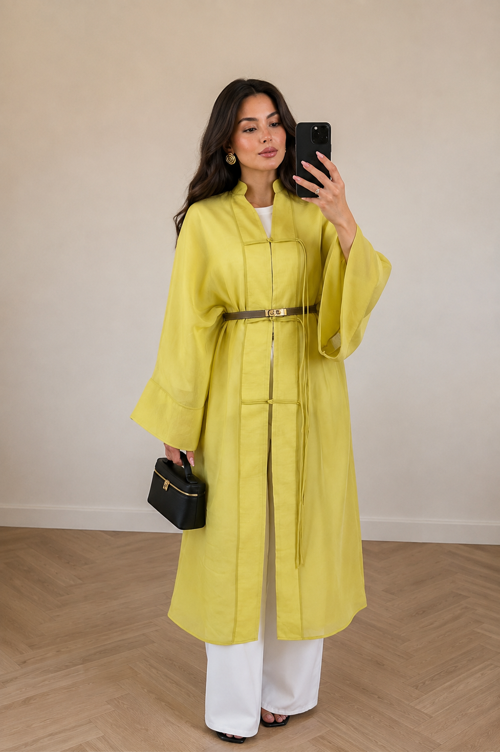 Long organza shirt