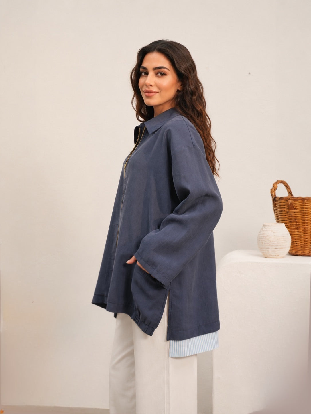 Navy sweatshirt