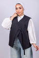 Wrapped Button Vest