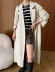 Oversized Cream Trench Coat