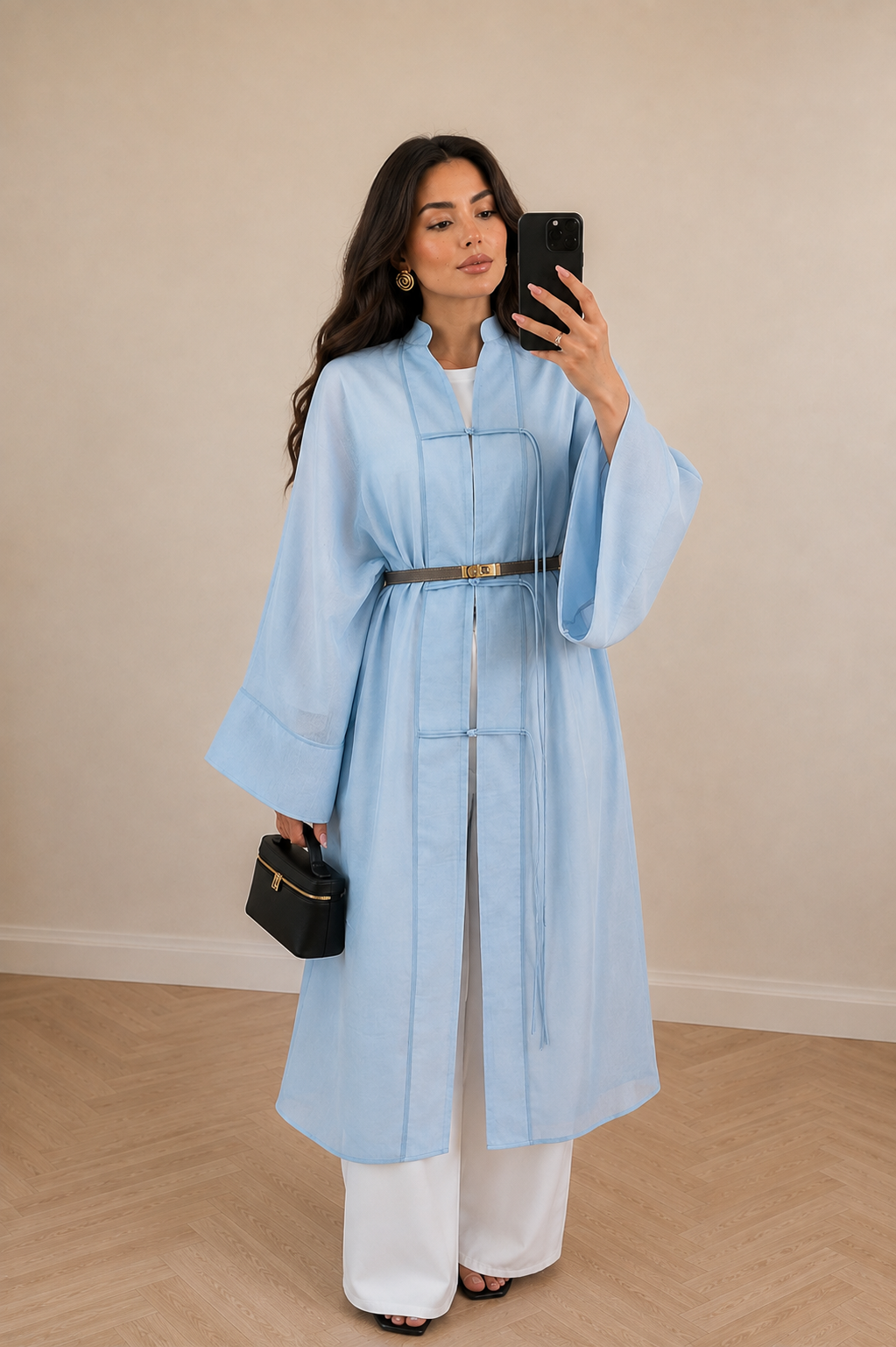 Long organza shirt