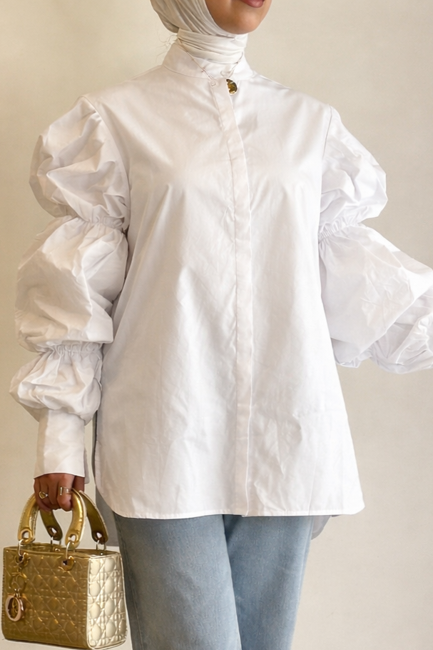Puffy hand shirt