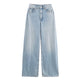 Light Wash Wide-Leg Jeans