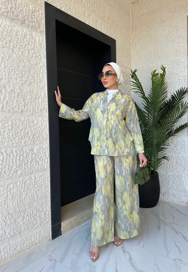 Printed Two-Piece Lounge Set